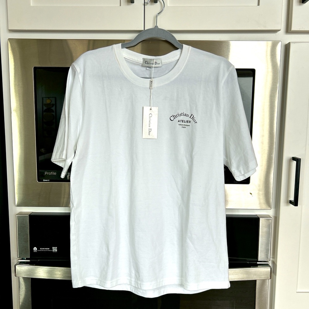 Purchased in France! Christian Dior Atelier Paris T-Shirt White L Logo Tee